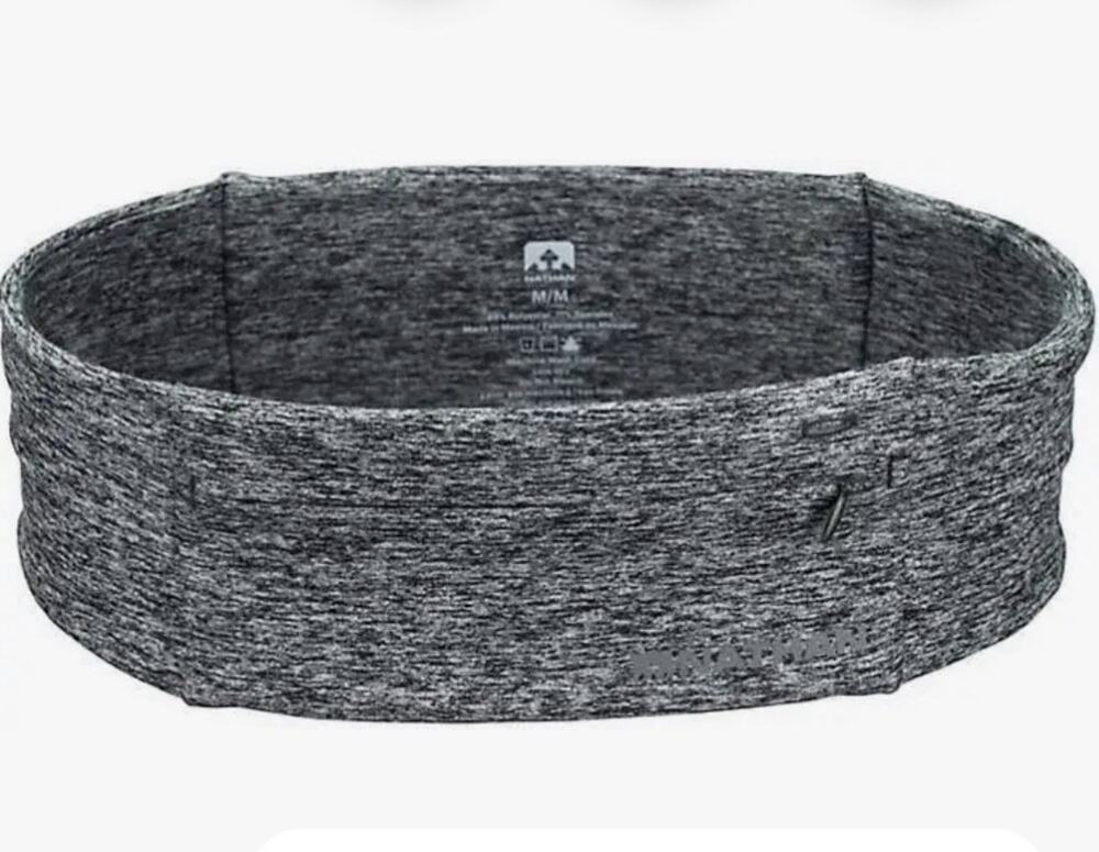 Nathan Sports Gray Heather Running Waist Pack 4 Pockets Medium Run Bike Phone